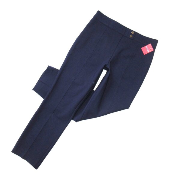 NWT SPANX 20777R Perfect Pant in Lapis Blue Ponte Tab Ankle Straight Trouser XL - Picture 1 of 6
